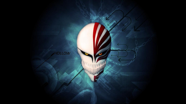 White mask red blue stripes free wallpaper for desktop - medium preview image