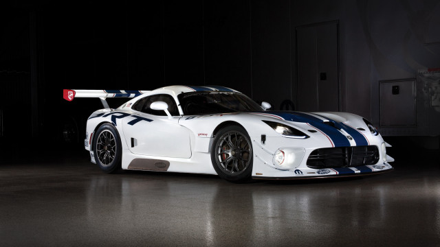 White sports car blue stripes #2 free wallpaper for desktop - medium preview image