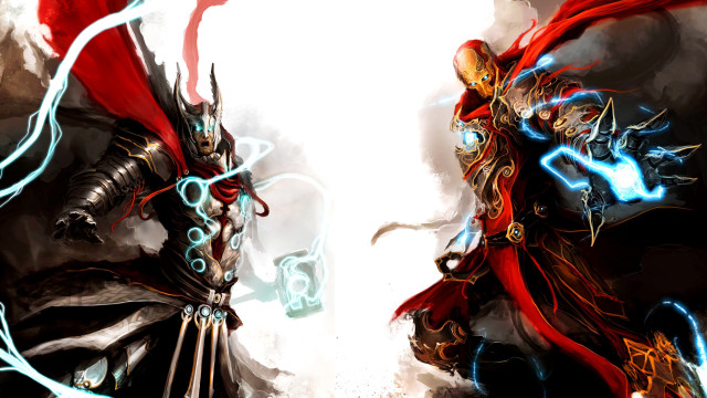 Cedric armored heroes red capes free wallpaper for desktop - medium preview image