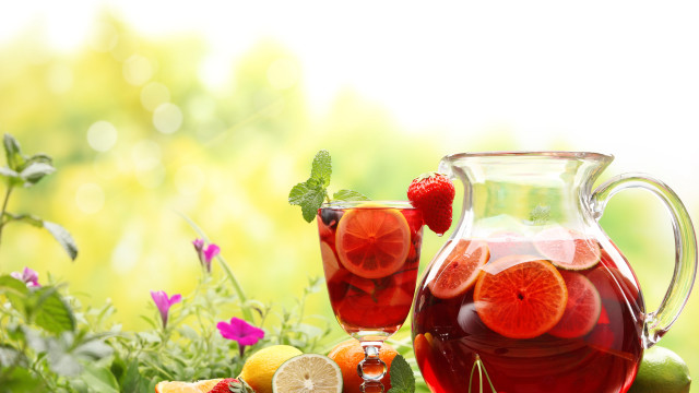 Fruit tea strawberries summer vibrancy #3 free wallpaper for desktop - medium preview image