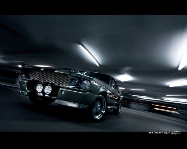 Car driving tunnel dark headlights free wallpaper for desktop - medium preview image
