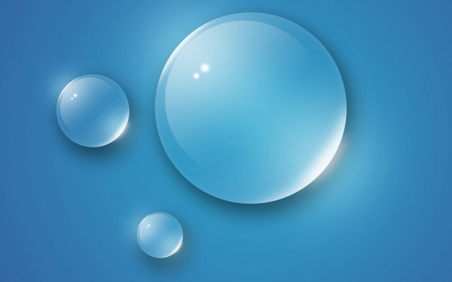 Blue background water bubbles abstract free wallpaper for desktop - medium preview image