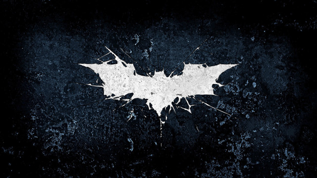 Batman logo paint splatters dark free wallpaper for desktop - medium preview image