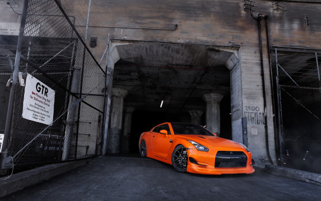 Car tunnel gtr 3d render free wallpaper for desktop - medium preview image