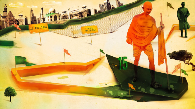 Bapu boat man flag city free wallpaper for desktop - medium preview image