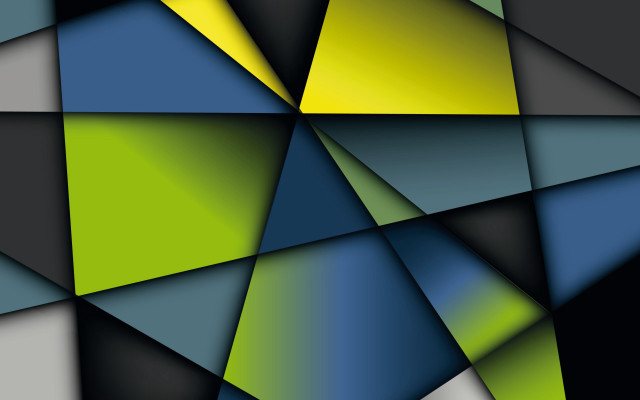 Colorful abstract black yellow blue free wallpaper for desktop - medium preview image