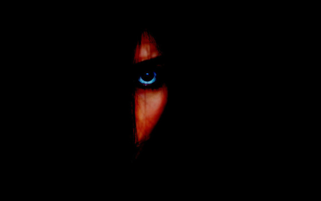 Eye red light gothic blue free wallpaper for desktop - medium preview image