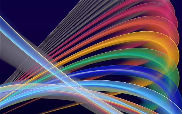 Colorful abstract blue yellow lines free wallpaper for desktop - medium preview image