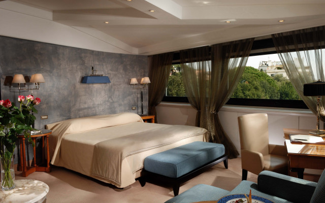 City view artdeco bedroom digital free wallpaper for desktop - medium preview image