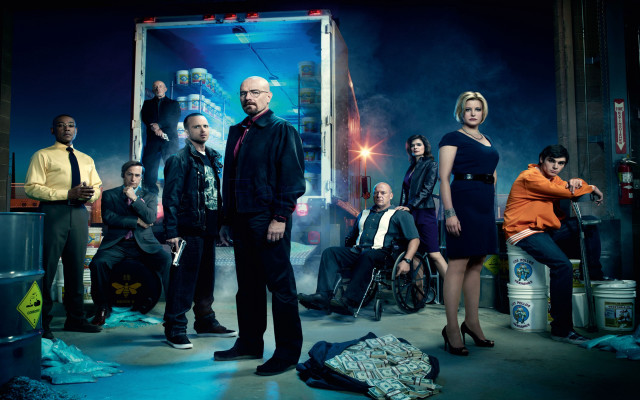 Warehouse truck group people suit free wallpaper for desktop - medium preview image