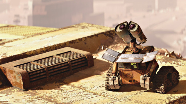 Robot automaton ruins mecha desert free wallpaper for desktop - medium preview image
