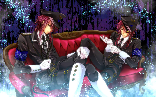 Anime gothic steampunk redcouch rainy free wallpaper for desktop - medium preview image