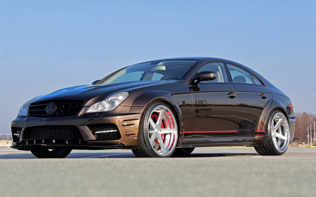 Black mercedes cls red rims free wallpaper for desktop - medium preview image