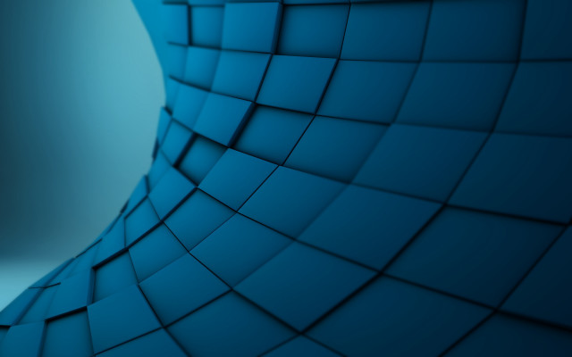 Blue abstract curved center white free wallpaper for desktop - medium preview image