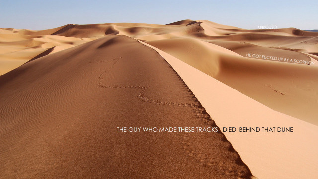 Desert quote sand sky clouds free wallpaper for desktop - medium preview image