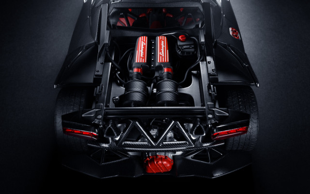 Car large engine trunk red free wallpaper for desktop - medium preview image