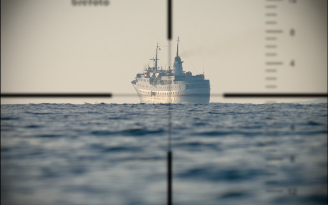 Ship scope beach ruler precisionism free wallpaper for desktop - medium preview image