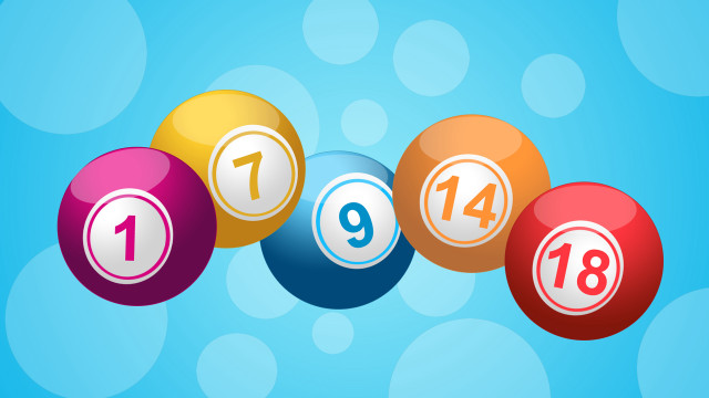 Balls numbers row blue background free wallpaper for desktop - medium preview image