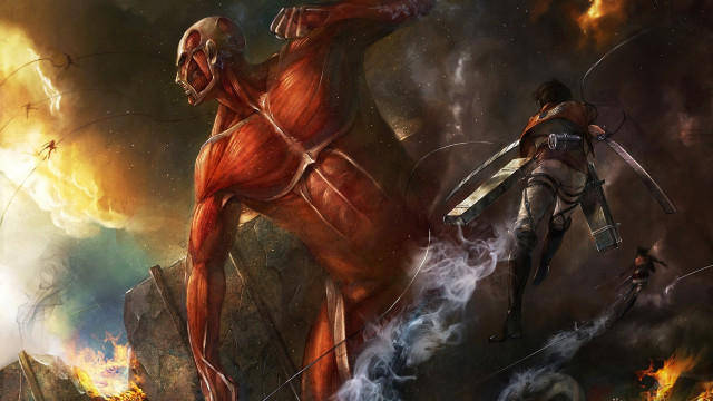 Fire demon sword battle armor free wallpaper for desktop - medium preview image