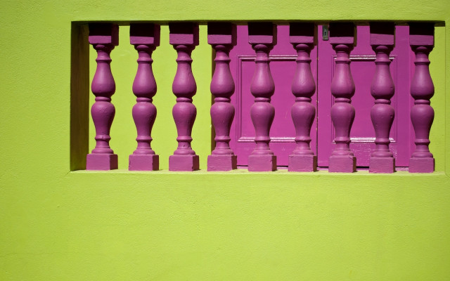 Purple window yellow wall green free wallpaper for desktop - medium preview image