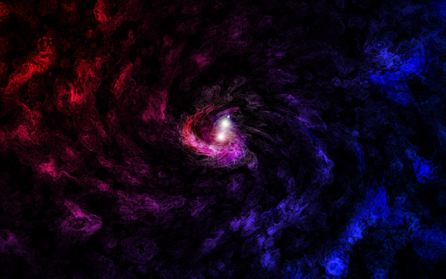 Blackhole glowing light red blue free wallpaper for desktop - medium preview image