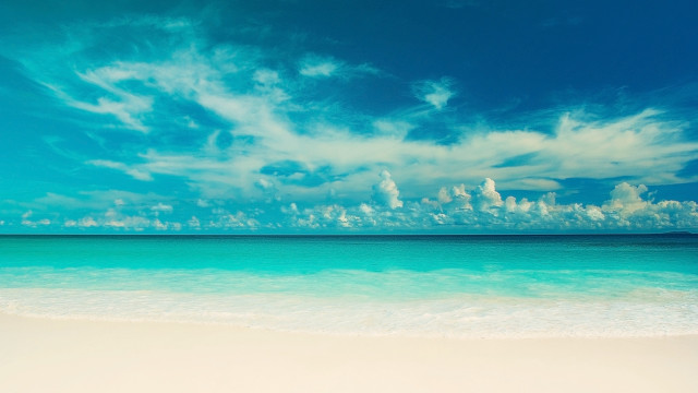 Beach blue sky white sand #7 free wallpaper for desktop - medium preview image