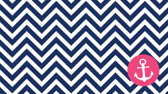 Blue white chevron anchor pink free wallpaper for desktop - medium preview image