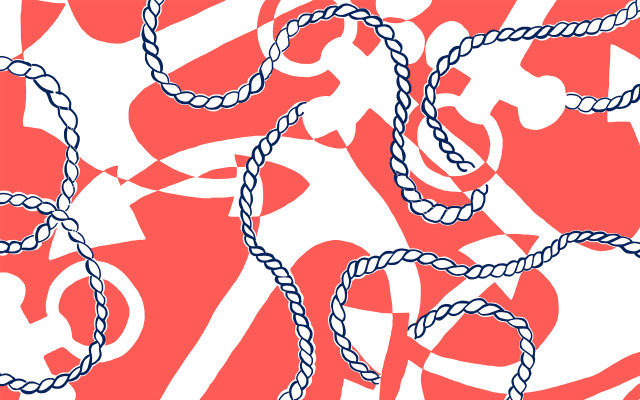 Red flag torii sunburst typographic free wallpaper for desktop - medium preview image