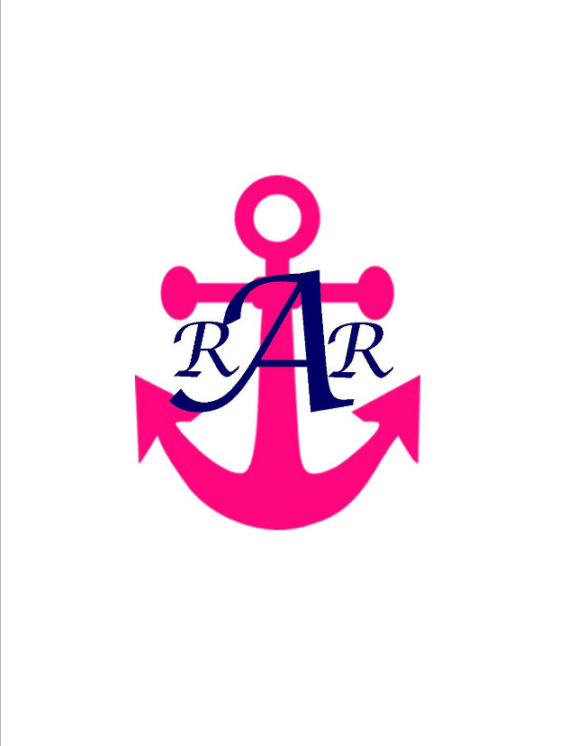 Pink anchor letter a r free wallpaper for mobile - medium preview image