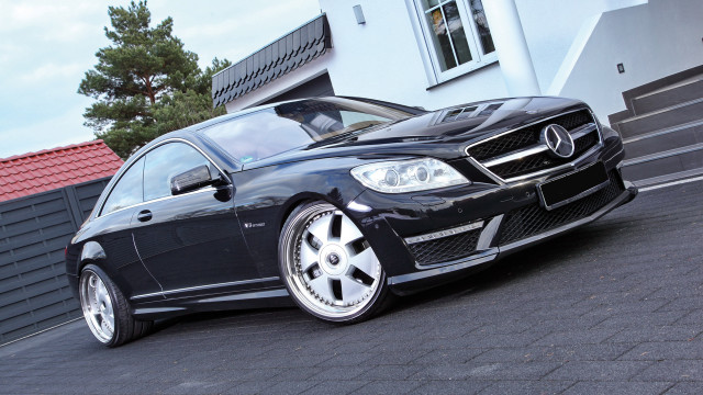 Black mercedes benz matte 3d free wallpaper for desktop - medium preview image