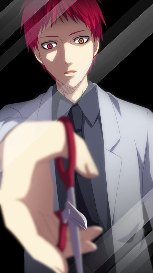 Man red hair scissors serious free wallpaper for mobile - medium preview image