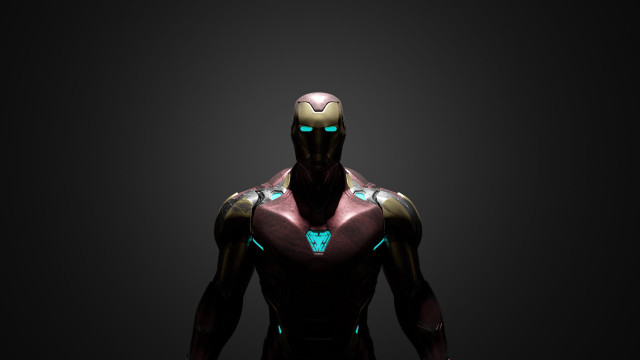 Man suit glowing eyes robot free wallpaper for desktop - medium preview image