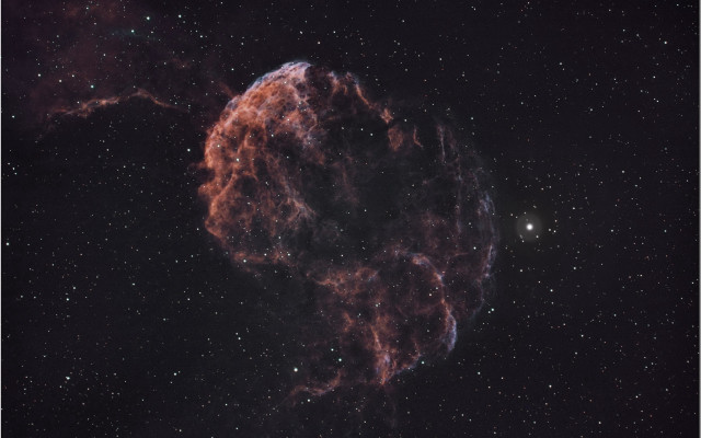 Star cluster bright center nebula free wallpaper for desktop - medium preview image