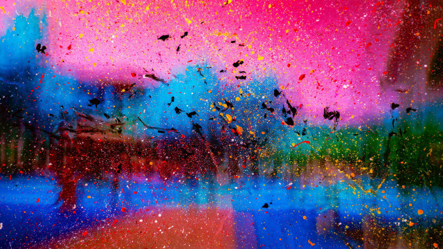 Colorful birds water sky building free wallpaper for desktop - medium preview image
