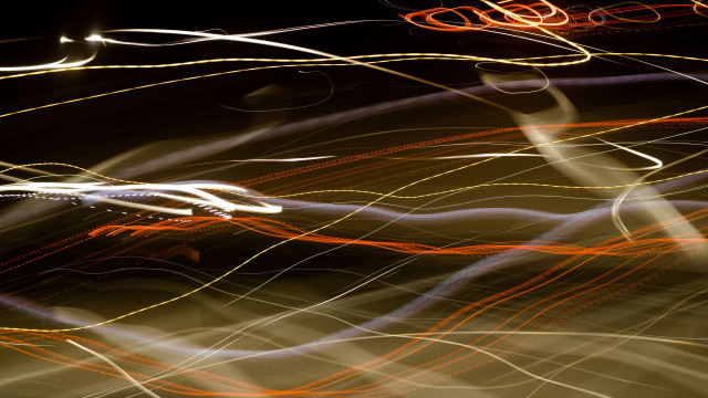 Blurry street light long exposure free wallpaper for desktop - medium preview image