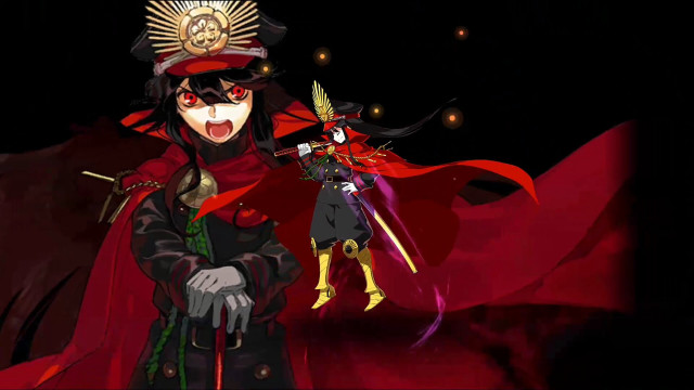 Baioken eishun oda nobunaga red free wallpaper for desktop - medium preview image
