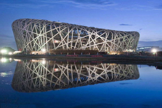 Large building tall structure water free wallpaper for desktop - medium preview image