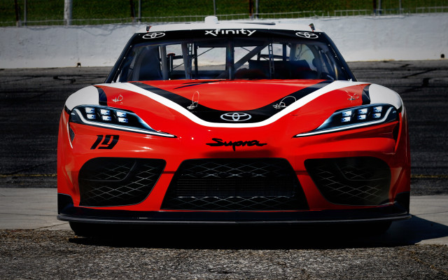 Red sports car white hood #4 free wallpaper for desktop - medium preview image