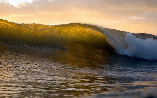 Wave yellow light surfing artist free wallpaper for desktop - medium preview image