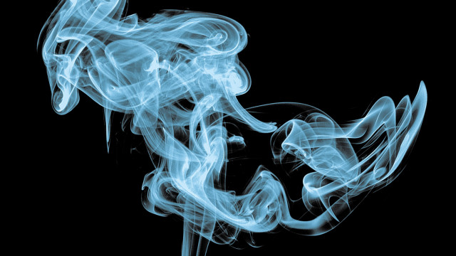 Blue white smoke swirl ambient free wallpaper for desktop - medium preview image