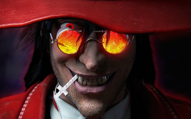 Man red glasses red hat free wallpaper for desktop - medium preview image
