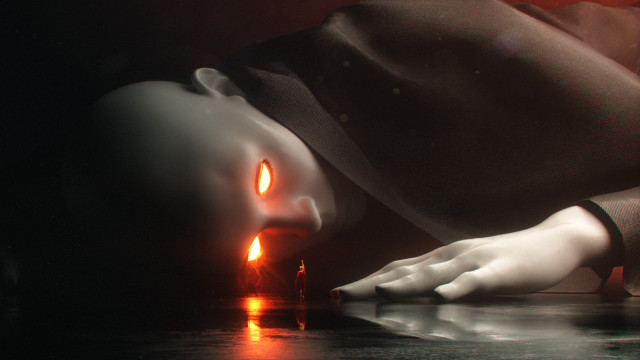 Mannequin candle fire liquid bottle free wallpaper for desktop - medium preview image