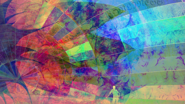 Mandelbrot colorful umbrella digital holography free wallpaper for desktop - medium preview image