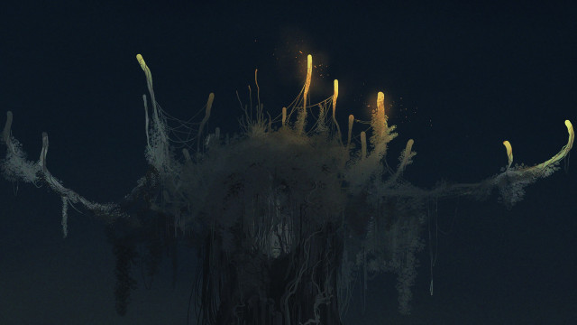 Candles table night tree milkyway free wallpaper for desktop - medium preview image