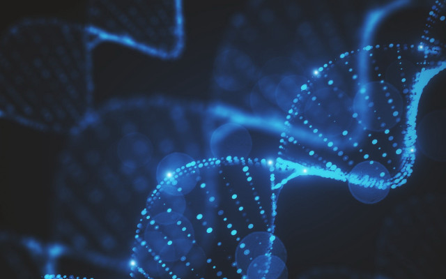 Blue lights spiral microscopic bokeh free wallpaper for desktop - medium preview image