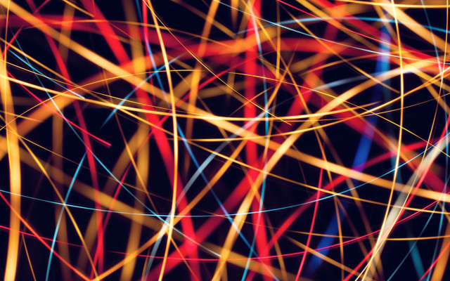 Colorful lines air black background free wallpaper for desktop - medium preview image