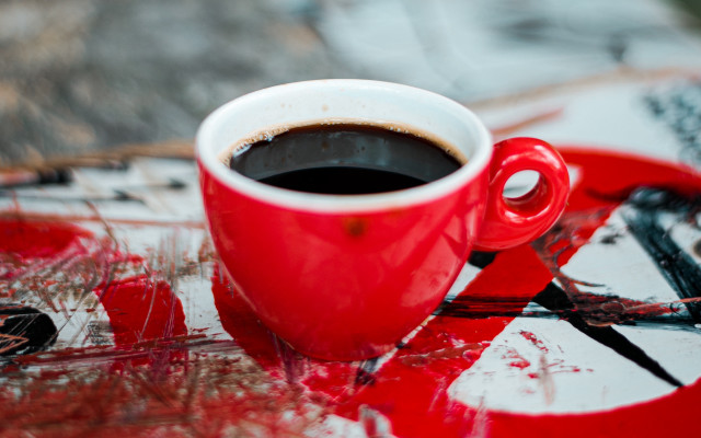 Red coffee red plate blood free wallpaper for desktop - medium preview image