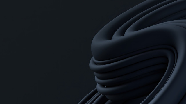 Black background long cord generative #2 free wallpaper for desktop - medium preview image