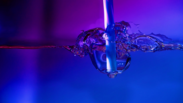 Purple blue liquid poured glass free wallpaper for desktop - medium preview image