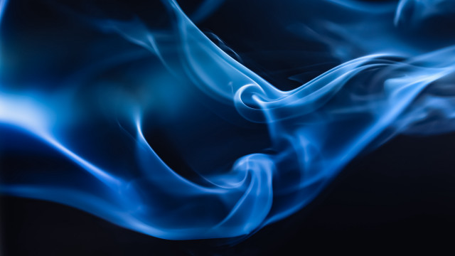 Blue smoke abstract fire electricity free wallpaper for desktop - medium preview image